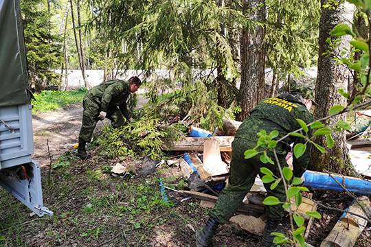 Леса Сергиева Посада лидируют по объему мусора