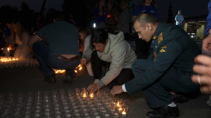 Огненные картины войны зажгли в Парке Победы в Казани