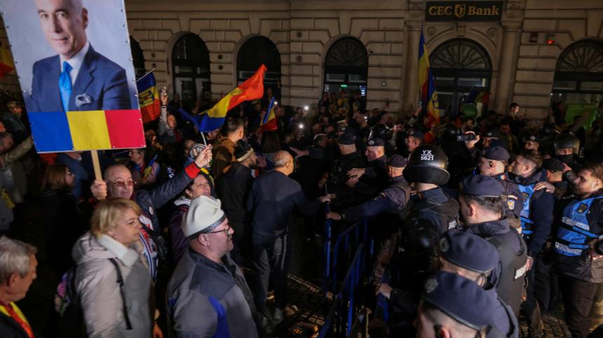 Румынский скандал: страну захлестнули протесты против отстранения Джорджеску от выборов