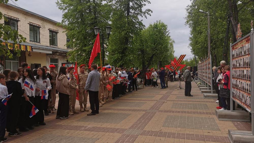 В Сельцо открыли Стену памяти с фотографиями ветеранов