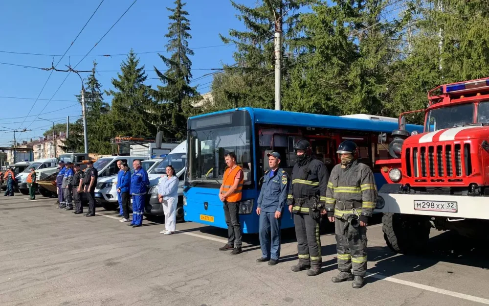 В Брянске ликвидировали последствия условного взрыва котла в котельной