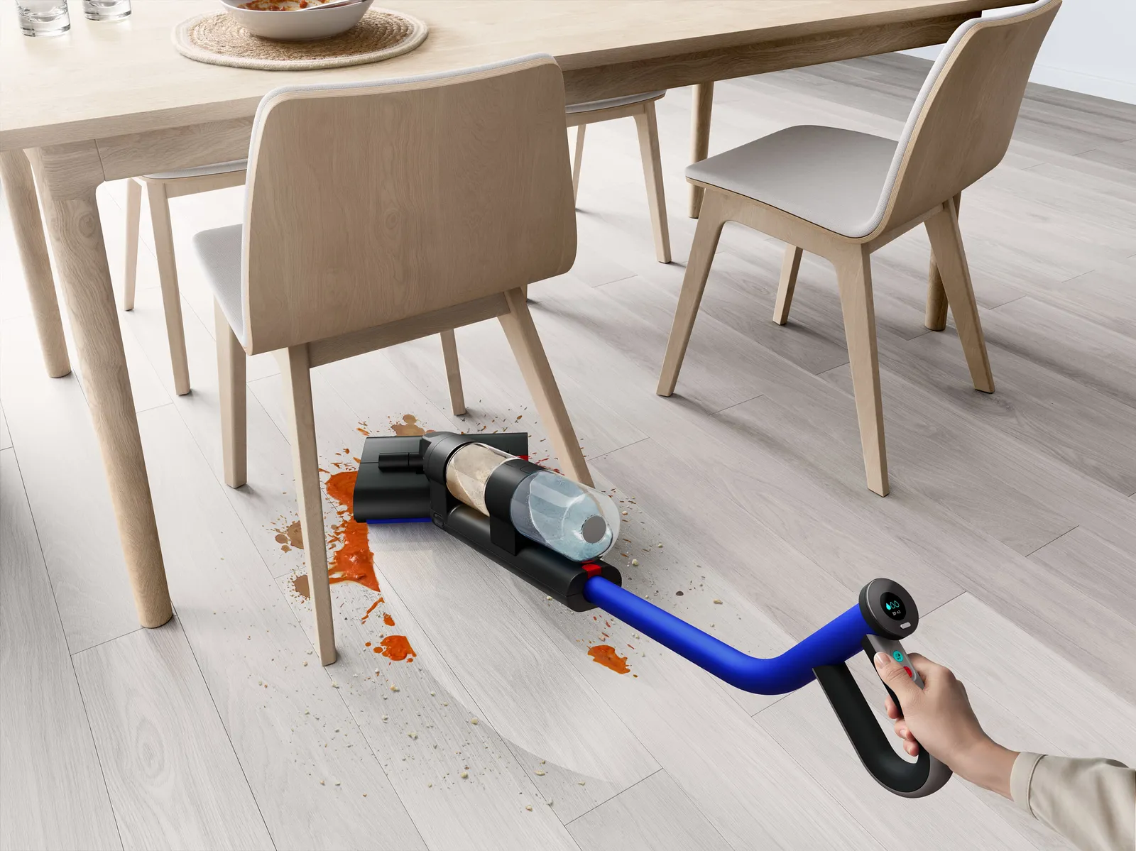 Dyson выпустил пылесос для влажной уборки, не использующий всасывание