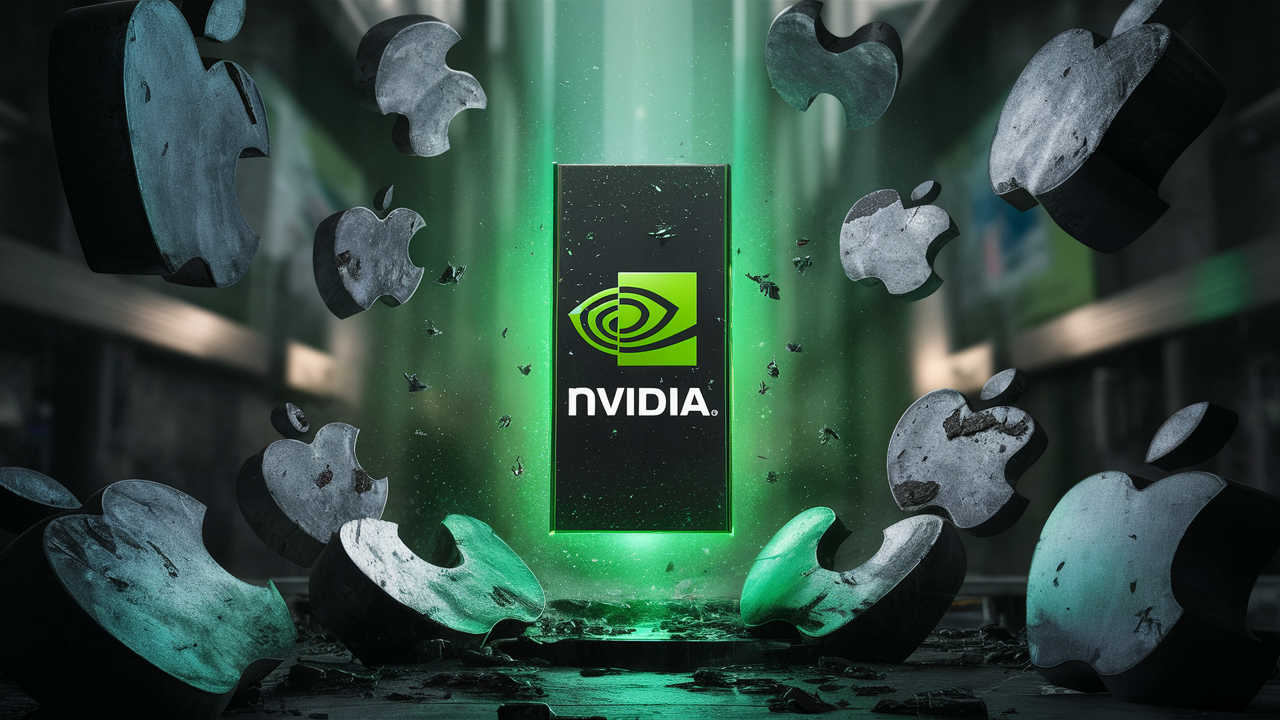 NVIDIA обогнала по капитализации Apple, но все еще уступает Microsoft