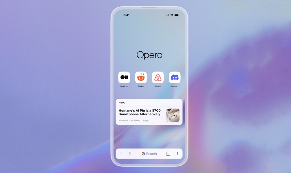 На iPhone вышел браузер Opera One с ИИ, бесплатным VPN и встроенным блокировщиком рекламы