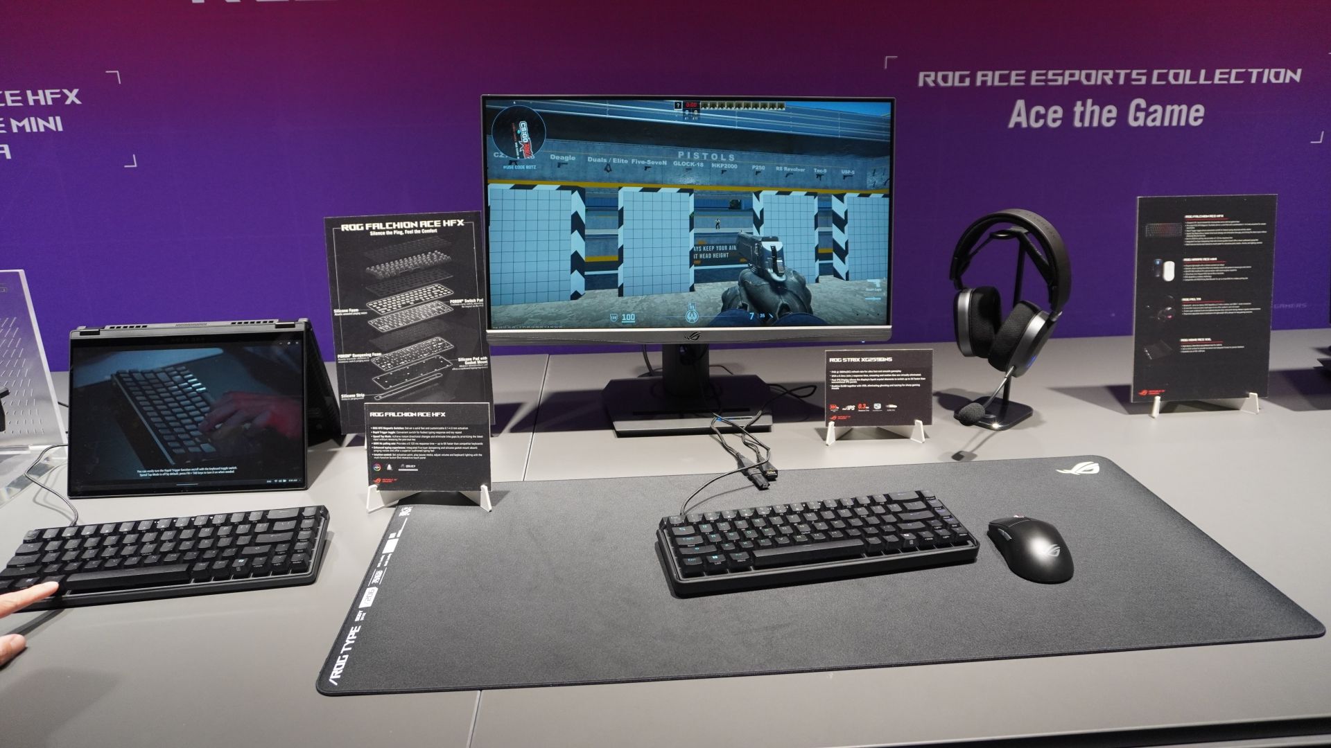 ASUS ROG Falchion Ace HFX и Harpe Ace Mini - аналоговая мини-клавиатура и компактная FPS-мышь