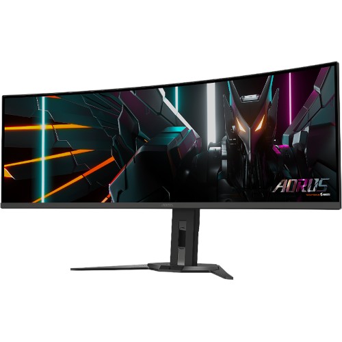 Игровой монитор Aorus CO49DQ компании Gigabyte: изогнутый Dual QHD-экран 49 дюймов на матрице QD-OLED, сертификат VESA DisplayHDR 400 True Black, част