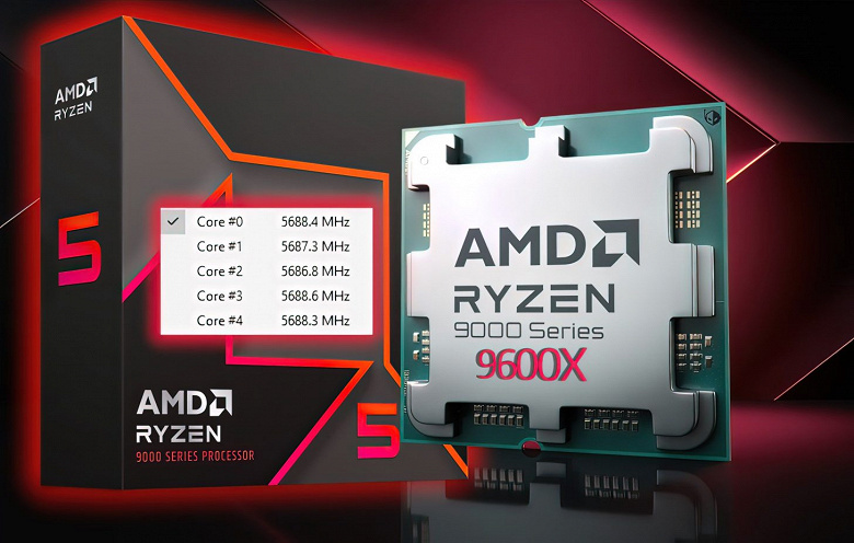 Будущий 6-ядерный хит от AMD Инженерный образец Ryzen 5 9600X запросто разогнался до частоты 5,7 ГГц на всех ядрах