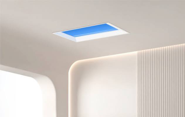 Xiaomi представила светильник в виде окна на потолке  Yeelight A10 Blue Sky Panel Light