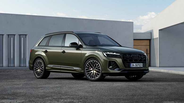 Новейший Audi SQ7 2025 с мотором от Porsche мощностью более 500 л.с. и системой полного привода quattro начали продавать в России