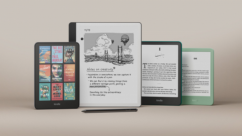 Представлен первый цветной Amazon Kindle Colorsoft и новый Kindle Scribe. Объявлены цены