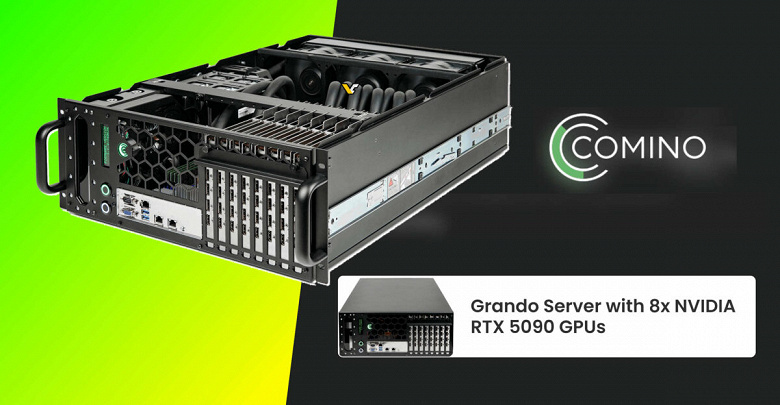 Открыты предзаказы на систему с восемью GeForce RTX 5090. Camino собирает заявки на свой Grando Server