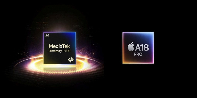 MediaTek Dimensity 9400 значительно опережает Apple A18 Pro как по производительности, так и по энергоэффективности GPU