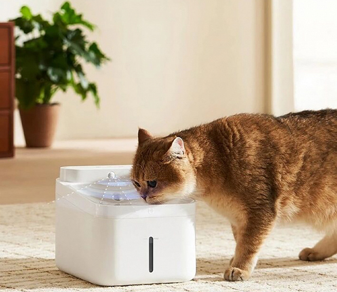 Представлена умная автоматическая поилка для животных Xiaomi Mijia Smart Pet Drinking Fountain 2, она стоит всего 25 долларов