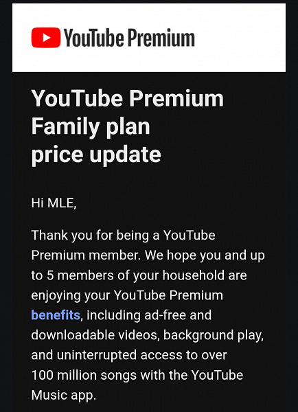 Google, а не дороговато ли Стоимость подписки YouTube Premium Family в ряде регионов подскочила сразу в полтора раза