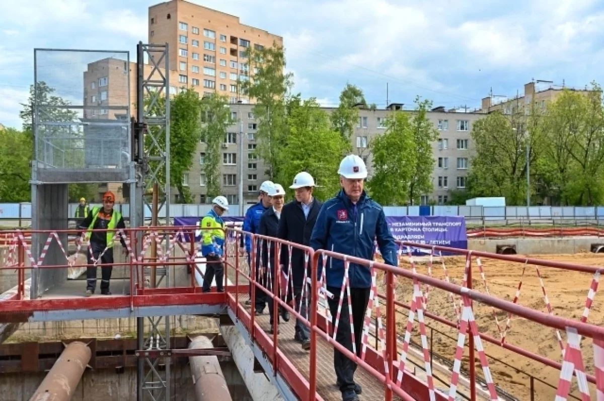 Собянин дал старт проходке тоннелей Рублево-Архангельской линии метро