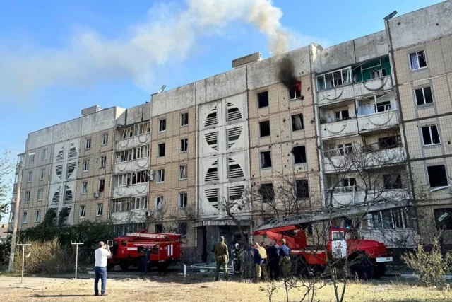 Атака дронов ВСУ на город Шебекино Белгородской области