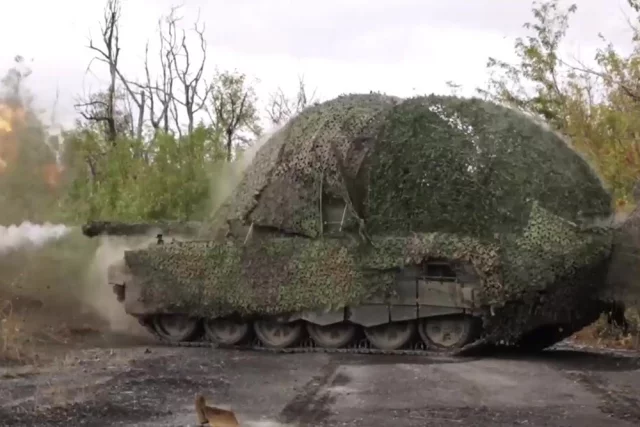 Боевая работа танка Т-72Б3М в зоне проведения СВО