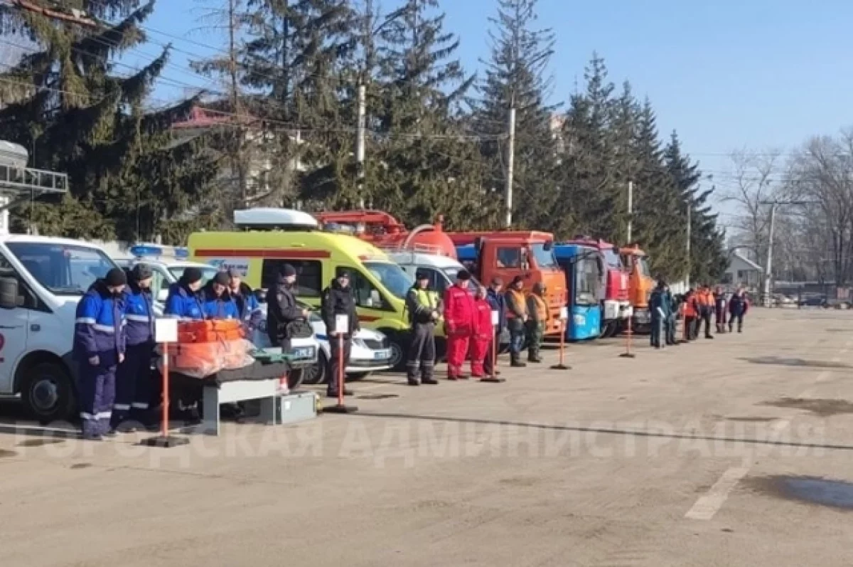 В Брянске проверили готовность городских служб к весеннему половодью