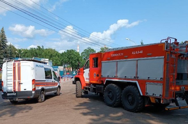 В Барнауле загорелось административное здание