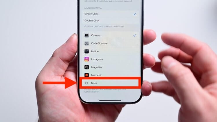 Как перенастроить или полностью отключить запуск камеры с помощью кнопки Camera Control в iPhone 16