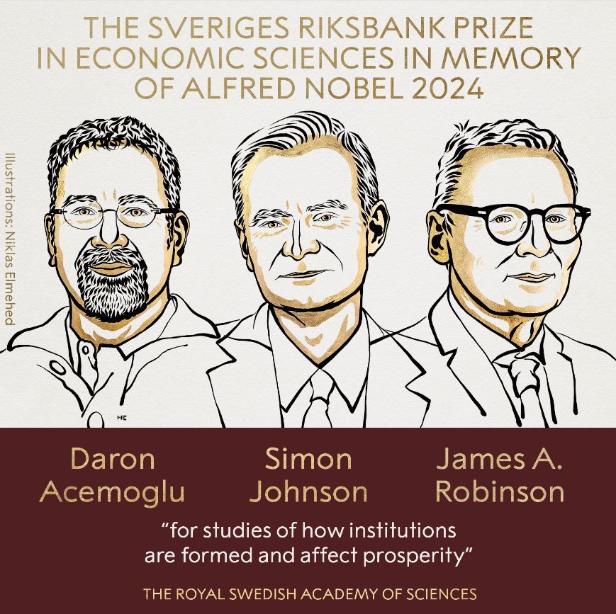 Лауреаты Нобелевки по экономике смогли продемонстрировать связь между институтами и благосостоянием