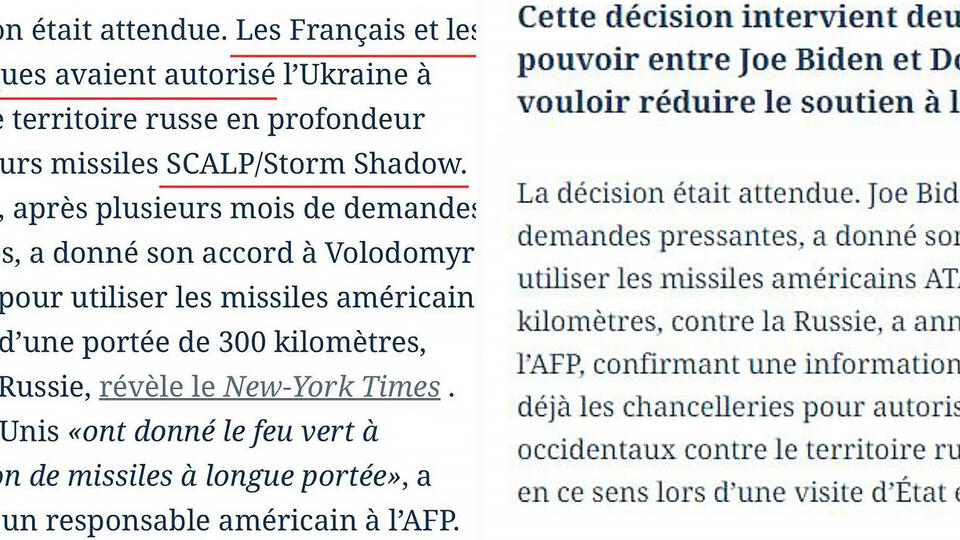 Le Figaro удалила данные о разрешении Лондона и Парижа на удары по РФ