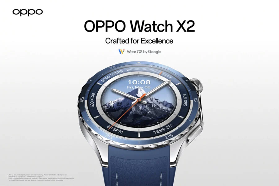 Oppo Watch X2 дебютировал на международном рынке первоклассным дисплеем и функционалом для спорта