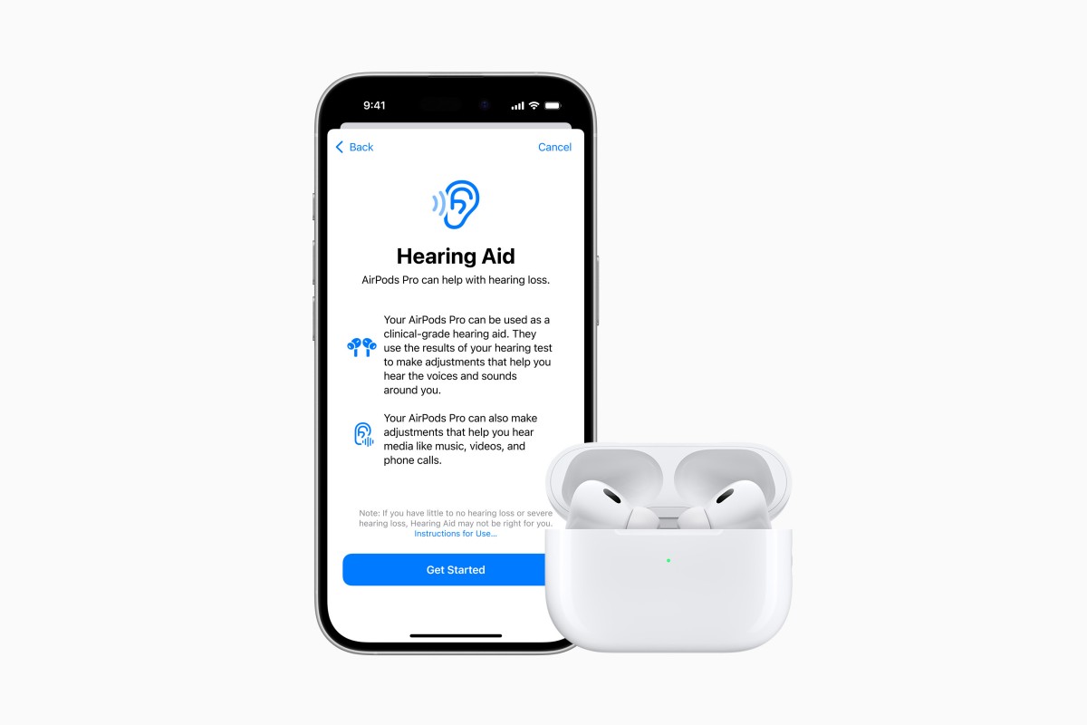 Функция слухового аппарата в AirPods Pro 2 теперь доступна в Великобритании