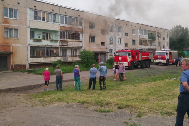 При пожаре в Коськово погиб человек