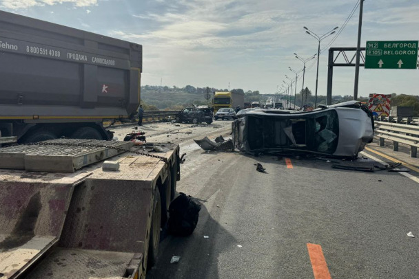 Под Москвой разбились пять легковушек и шесть грузовиков, погибли трое