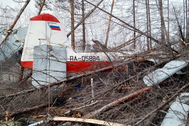 Самолет Ан-3Т упал в Якутии