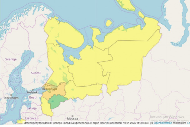 Ленобласть обогнала Петербург по рискам. В регионе объявили оранжевый уровень погодной опасности на выходные