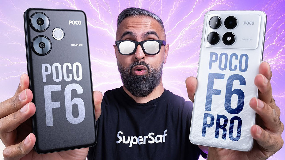 Какой смартфон лучше? SuperSaf сравнил POCO F6 и POCO F6 Pro на видео