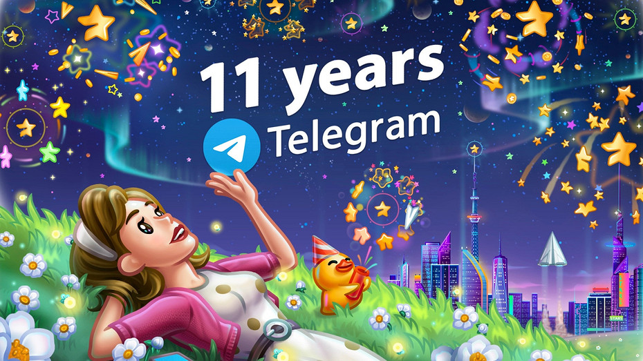 Telegram получил праздничное обновление в честь 11-летия мессенджера