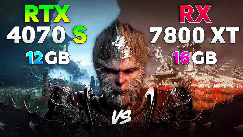 Какая видеокарта быстрее Хитовую Black Myth: Wukong протестировали с RTX 4070 SUPER и RX 7800 XT