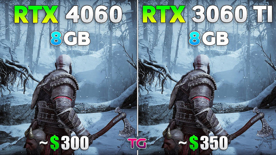 8 ГБ видеопамяти все еще достаточно? GeForce RTX 4060 сравнили с RTX 3060 Ti в играх 2024 года