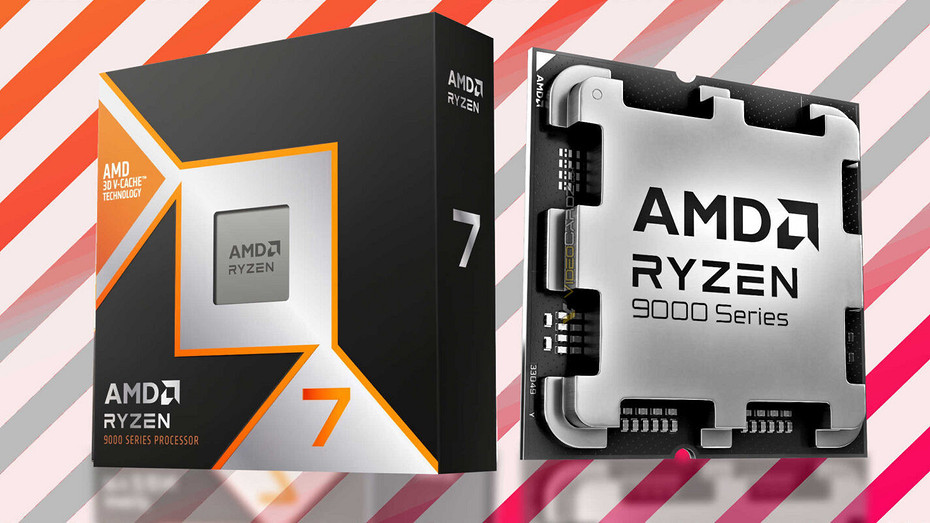 Топовый игровой процессор AMD Ryzen 7 9800X3D сравнили с Ryzen 7 9700X