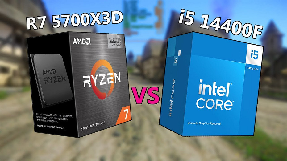 Какой процессор лучше? AMD Ryzen 7 5700X3D сравнили с Intel Core i5-14400F в ААА-играх