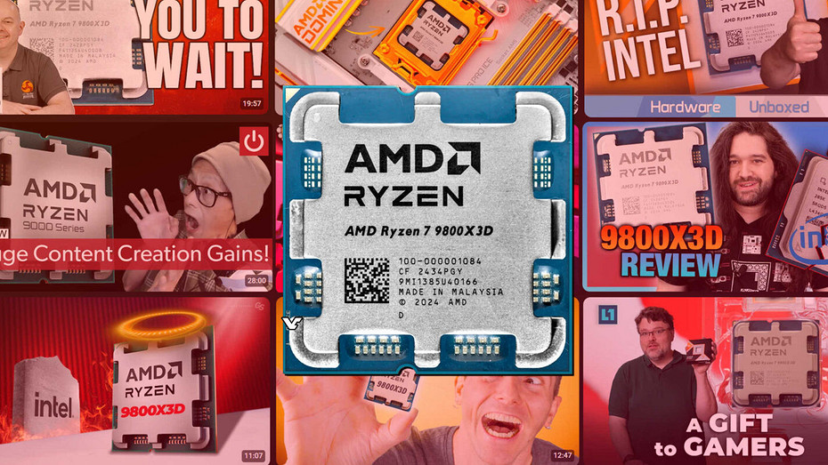 Начались продажи топового процессора для игр AMD Ryzen 7 9800X3D