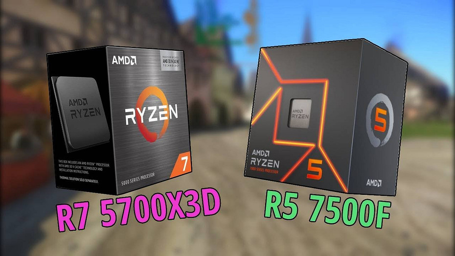 Какой процессор лучше? «Народные» AMD Ryzen 7 5700X3D и AMD Ryzen 5 7500F сравнили в 7 играх