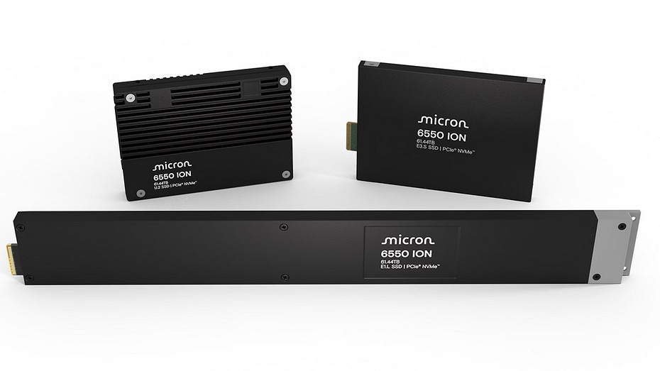 Вещь дня: представлен Micron ION 6550, первый в мире SSD PCIe 5.0 на 60 ТБ