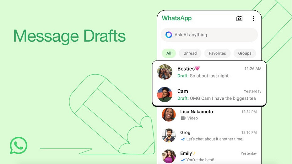 WhatsApp добавил «черновики». Теперь вы не забудете дописать начатое сообщение