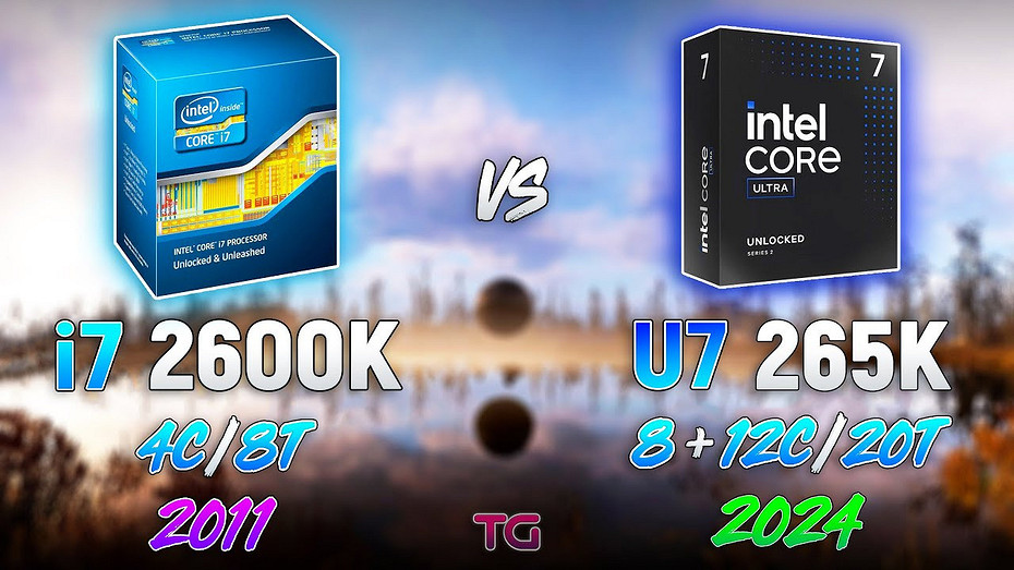 Что изменилось за 13 лет? Процессоры Intel Core i7-2600K и Intel Core Ultra 7 265K сравнили в играх