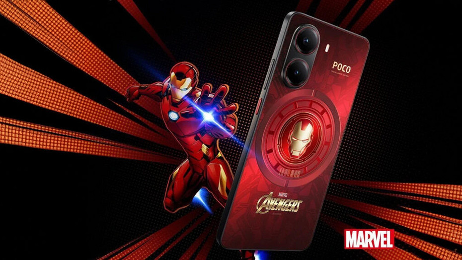 Смартфон Железного Человека из комиксов Marvel показали на пресс-фото. Это лимитка Poco X7 Pro