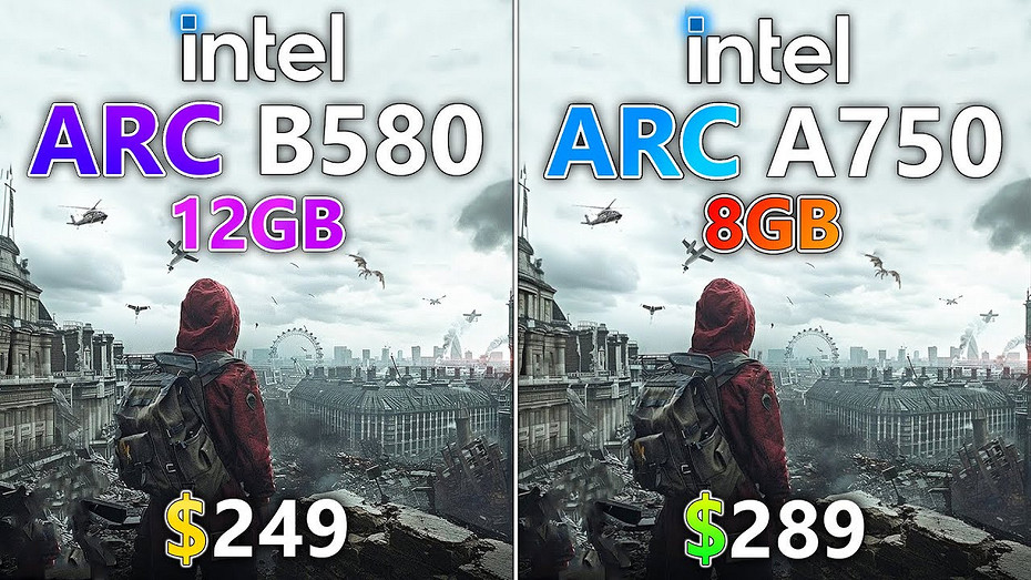 Какая из народных видеокарт лучше? Intel ARC B580 против ARC A750 в 10 играх в 2K