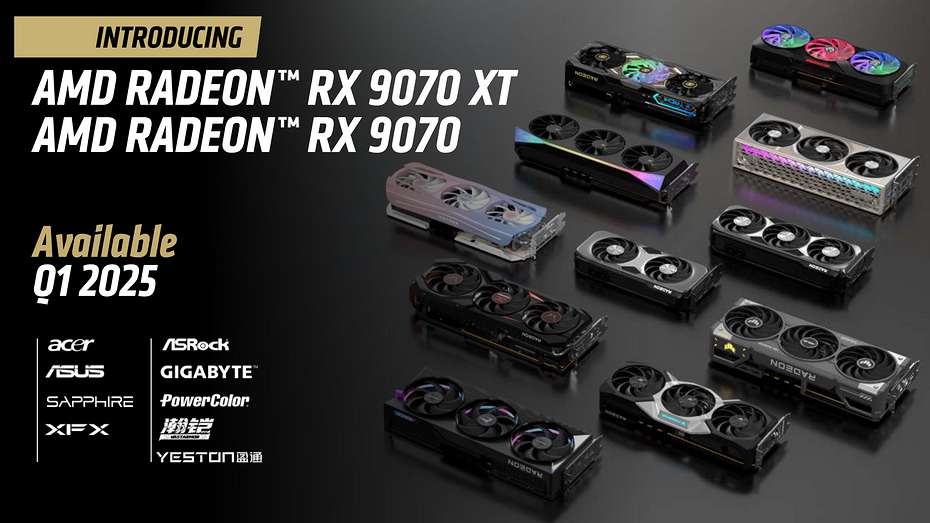 Представлены видеокарты Radeon RX 9070 и Radeon RX 9060  цена, дата выхода, характеристики