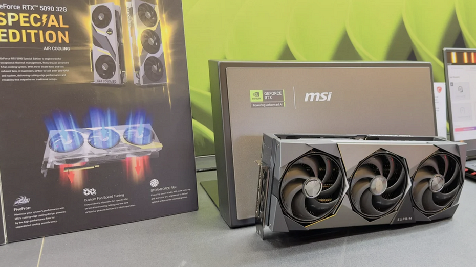 Представлена уникальная видеокарта GeForce RTX 5090 с 5 вентиляторами