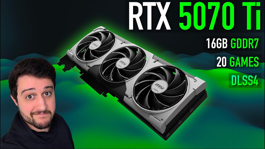 Новый хит Свежую видеокарту GeForce RTX 5070 Ti протестировали в 21 игре в 2K