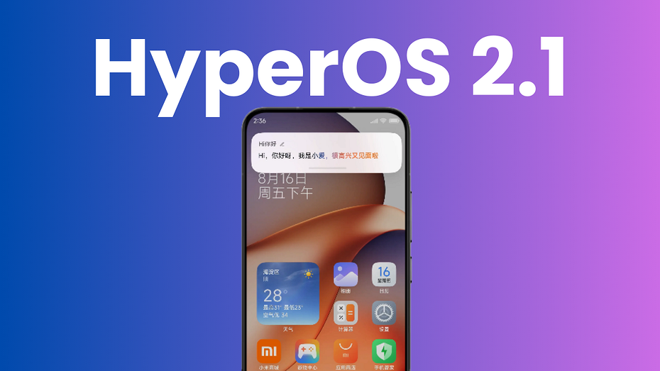 Популярные смартфон Xiaomi начали получать прошивку HyperOS 2.1