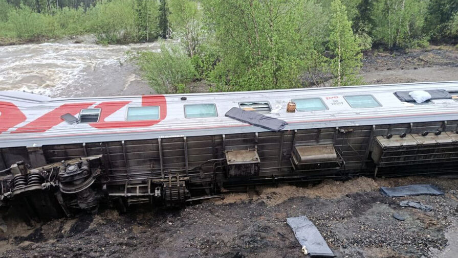 Очевидец крушения поезда в Коми рассказал, что спасатели пришли на место ЧП пешком